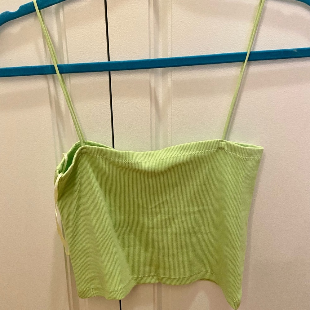 Lime Green Crop Top